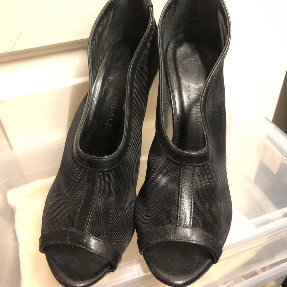 Black Mesh Heel